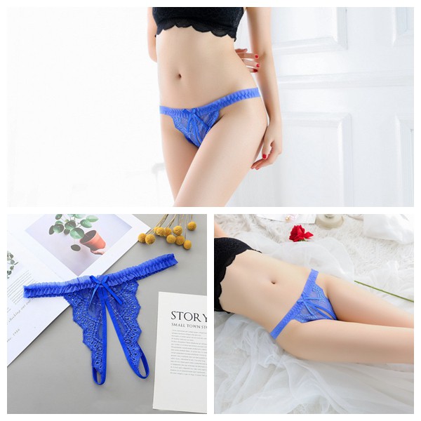 Jual G String Sexy Hot Low Waist Open Crotch Celana Dalam Lingerie