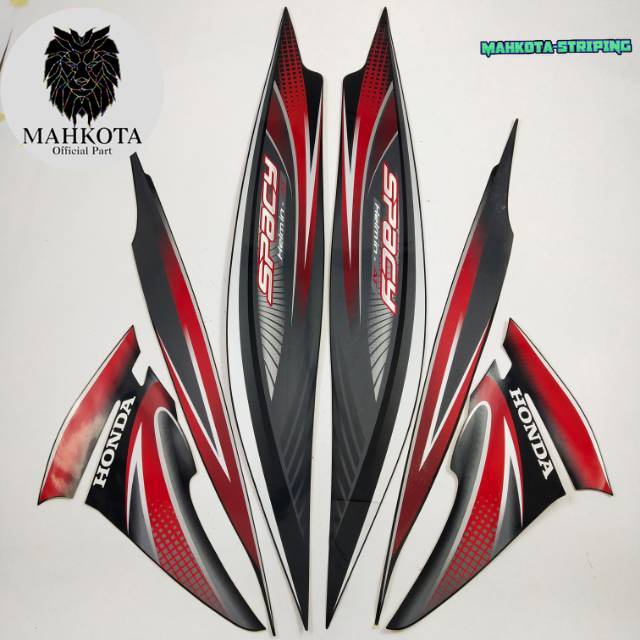 Jual Striping Stiker Polet Sepeda Motor List Honda Spacy Karbu 2011