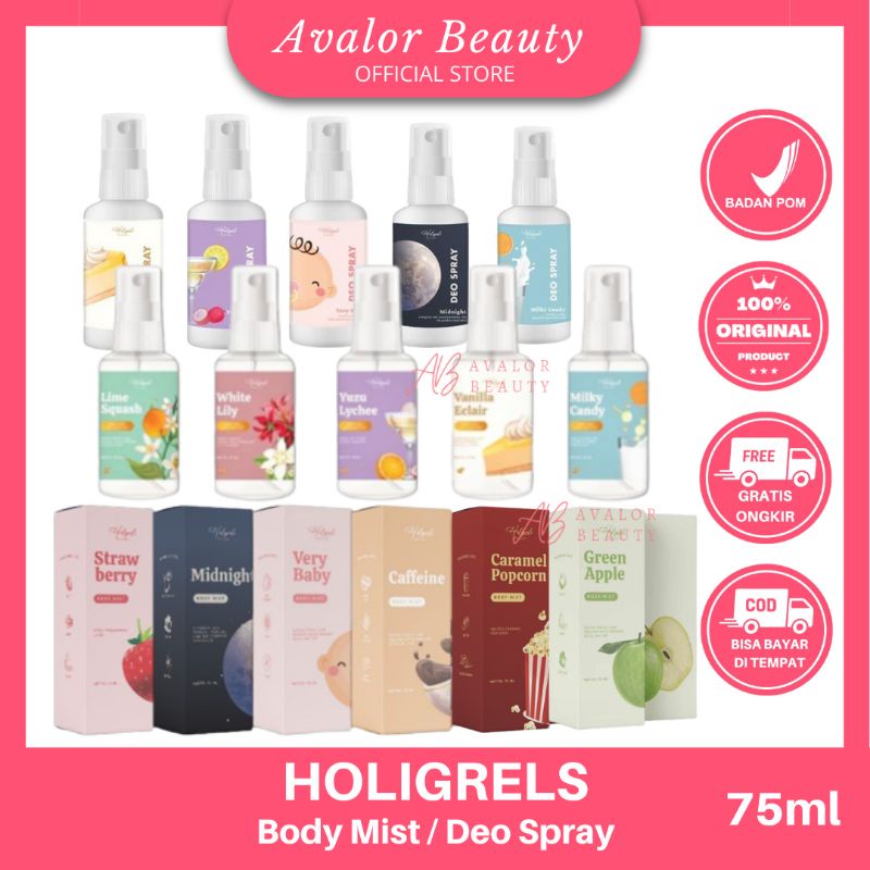 Jual Buy Get Free Holigrels Skincare Body Mist Deo Spray Ml