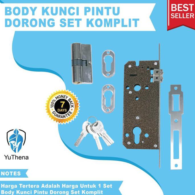 Jual Body Kunci Pintu Pelor Pintu Dorong Pintu Kupu Kupu Set Komplit