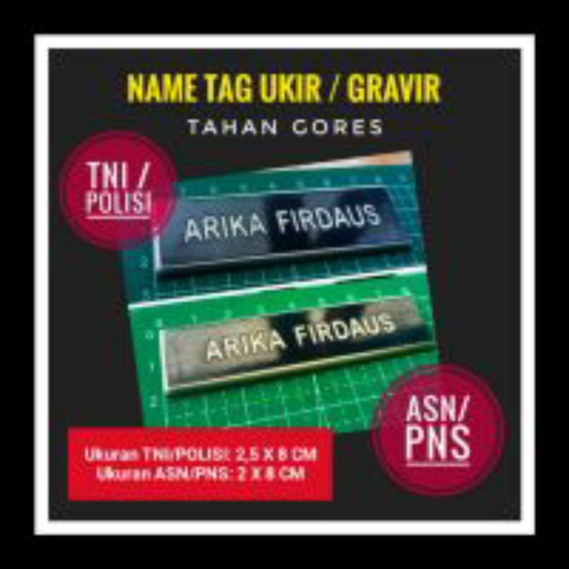 Jual PILIHAN LENGKAP NAME TAG ASN PNS TNI POLISI BHAYANGKARI