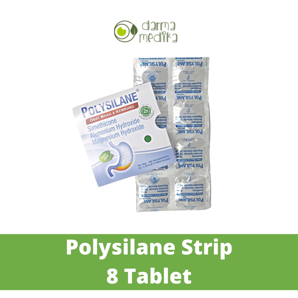 Jual Polysilane Strip Isi 8 Tablet Original Shopee Indonesia