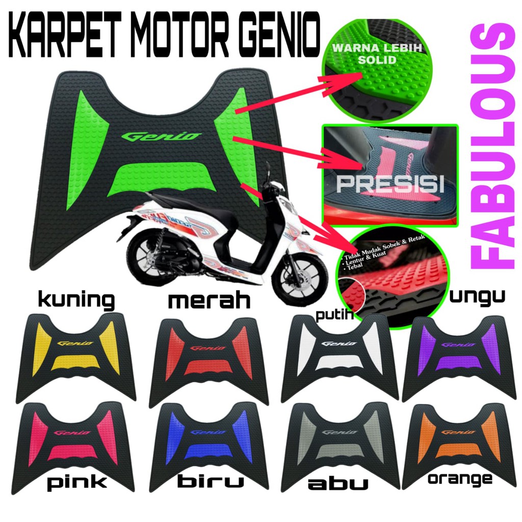 Jual Karpet Motor Genio Keset Kaki Genio Shopee Indonesia