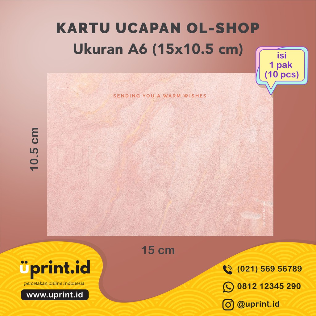 Jual Kartu Ucapan Blank Card Notecard Kartu Ucapan Kosong NC 004