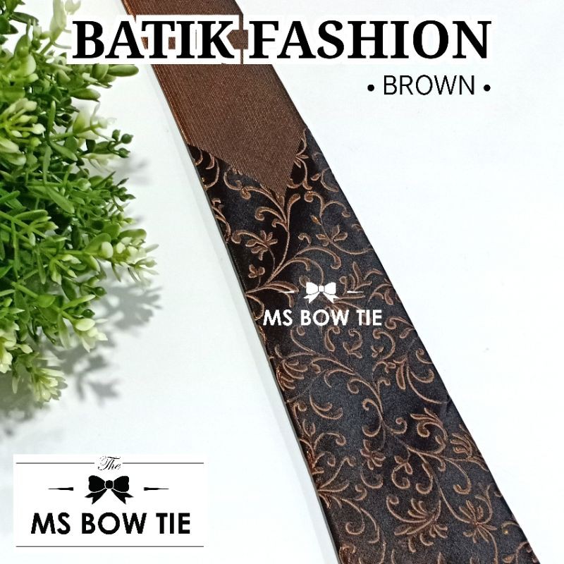 Jual Dasi Panjang Pria Batik Fashion Italy Coklat Shopee Indonesia