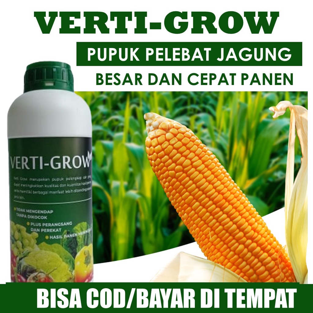 Jual 500 ML PUPUK NPK Cair Pelebat Dan Pembesar Jagung Verti GROW