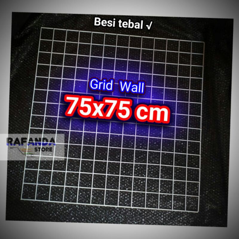 Jual Grid Wall Tebal 75x75cm Ram Besi Dinding Persegi Hijang Poto