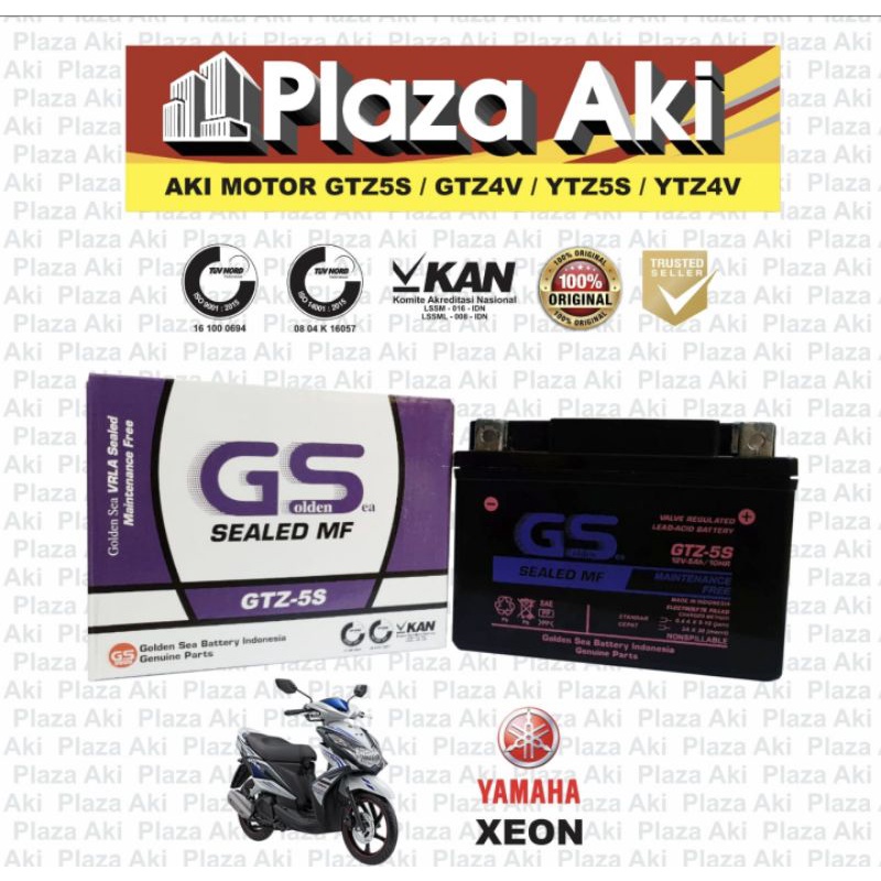 Jual Aki Motor Kering MF Yamaha Xeon GTZ5 GTZ5S GTZ 5S GTZ 5S Golden