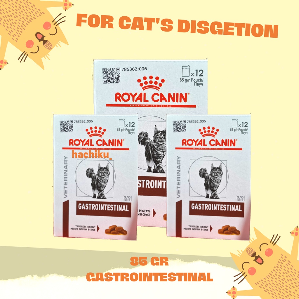 Jual ROYAL CANIN GASTROINTESTINAL CAT POUCH 85 GR WET FOOD MAKANAN