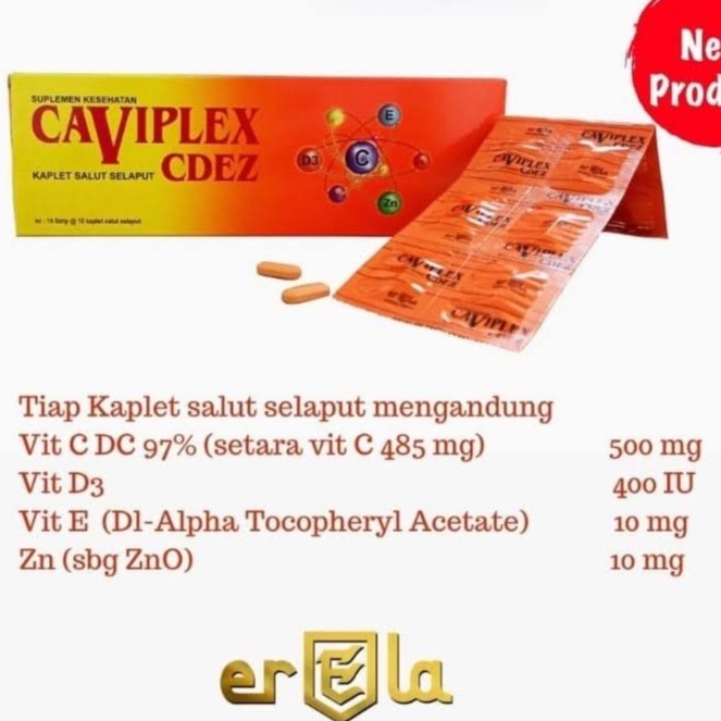 Jual Caviplex CDEZ Orange Multivitamin Vit C D E Zinc Suplemen