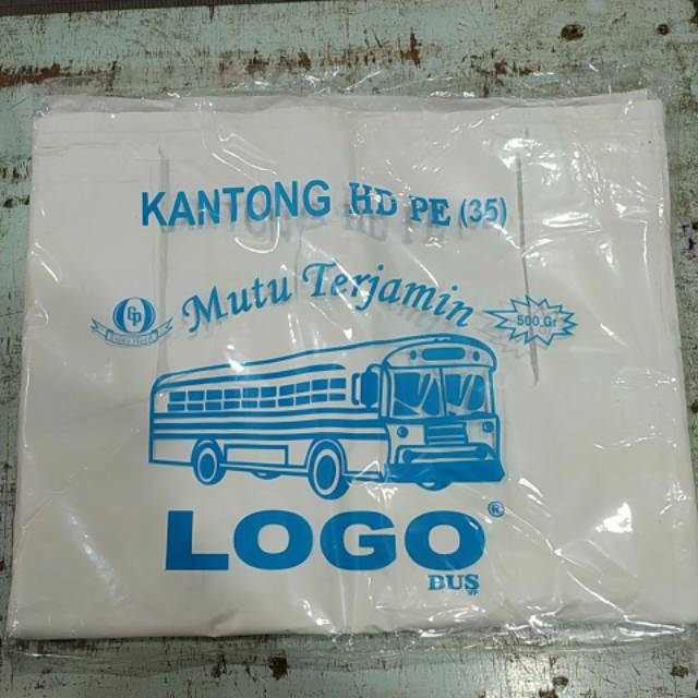 Jual Plastik Kantong Kresek Hd Pe Uk Putih Susu Merk Logo