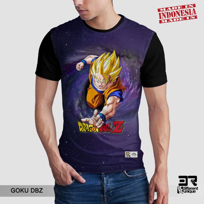 Jual KAOS PRIA KAOS PRINT DISTRO 3R ANIME DRAGON BALL GOKU DBZ Shopee