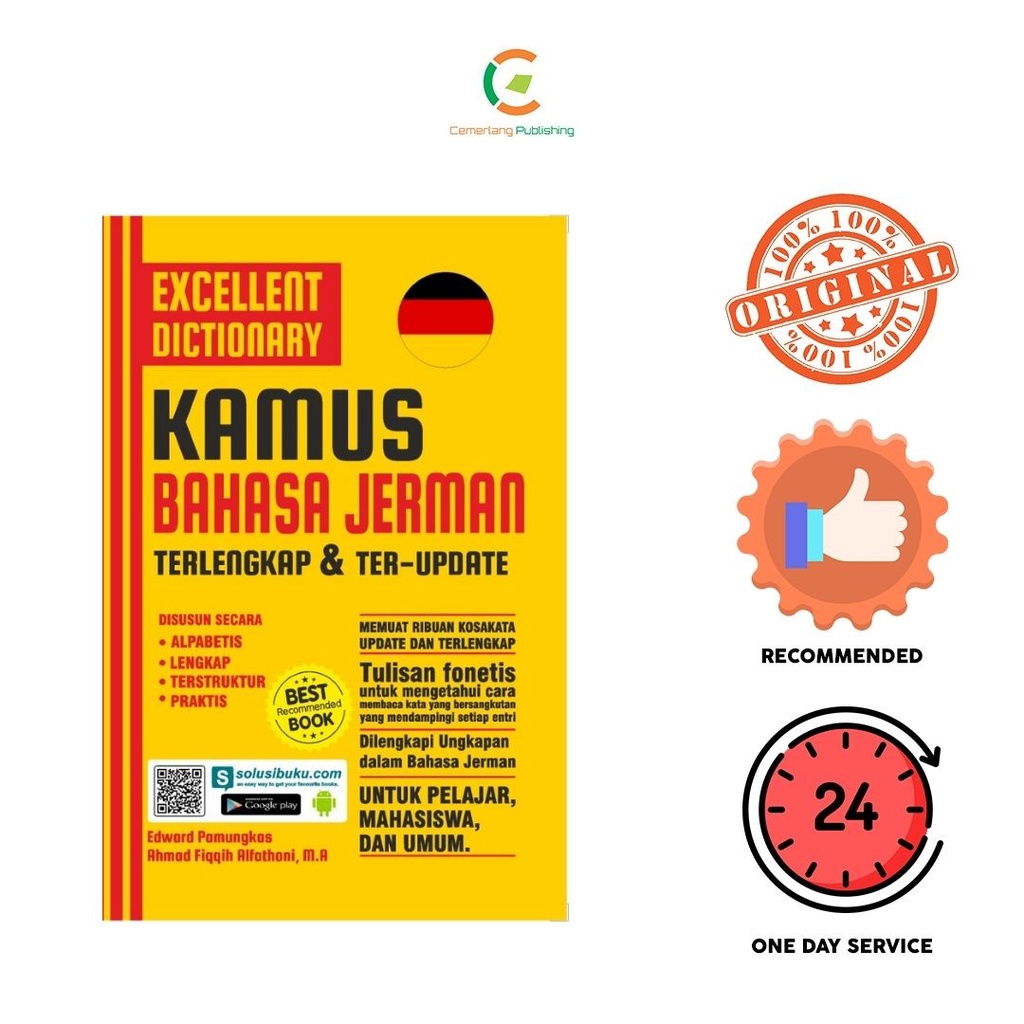 Jual Buku Kamus Bahasa Jerman Excellent Dictionary Kamus Bahasa Jerman