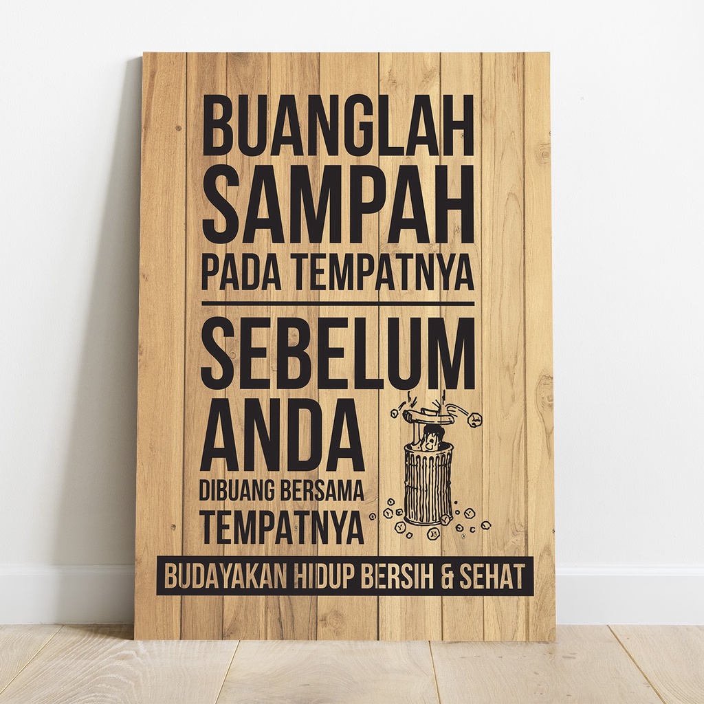 Jual Poster Buanglah Sampah Pada Tempatnya Budayakan Hidup Bersih Dan