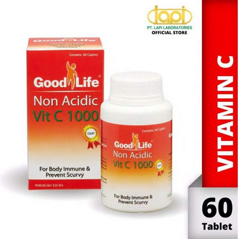 Jual Vitamin C Mg Non Acid Dan Mg Botol Isi Goodlife Spt