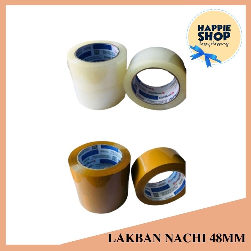 Jual Lakban Mm Nachi Tape Coklat Plakban Bening Mm Yard Murah