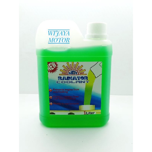 Jual AIR RADIATOR COOLANT HIJAU 1LITER AIR PENDINGIN ANTI KARAT