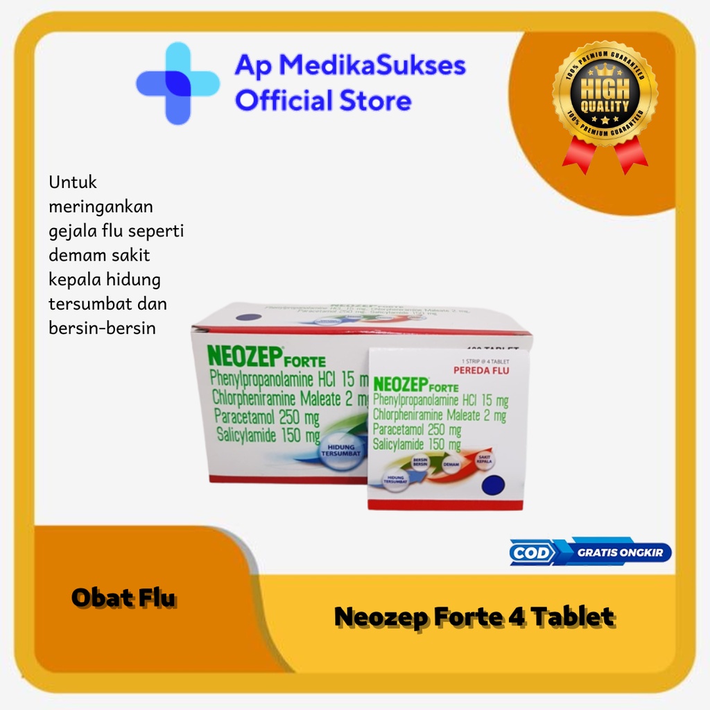 Jual Neozep Forte Tablet Obat Flu Shopee Indonesia