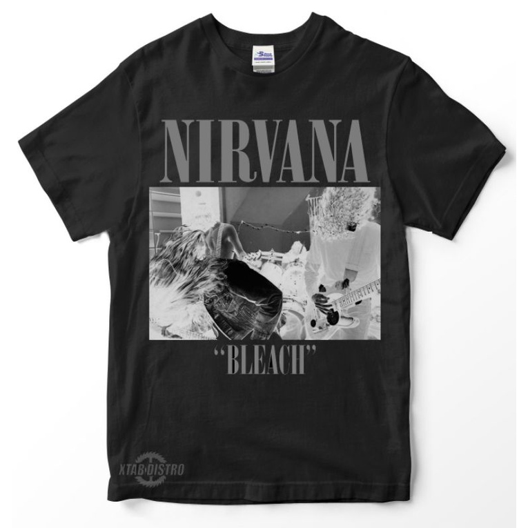 Jual Kaos Nirvana Mandra Premium Tshirt Nirvana X Mandra Main Gitar