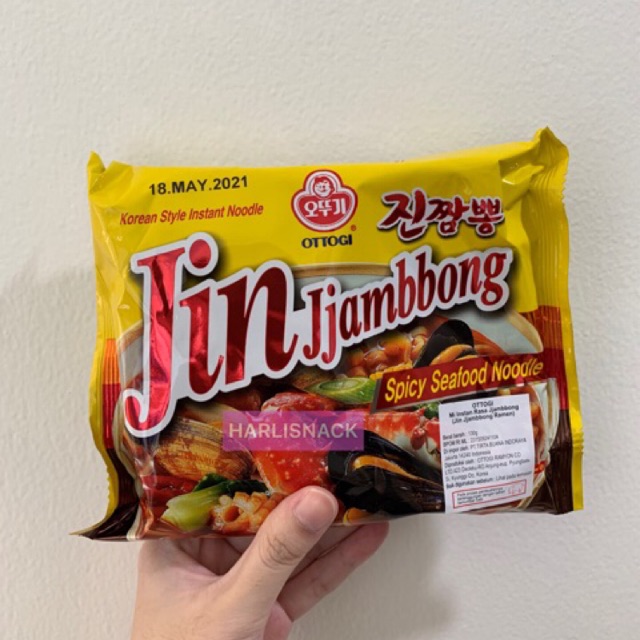 Jual Ottogi Jin Jjambbong Spicy Seafood Ramen Noodle Mie Korea Non