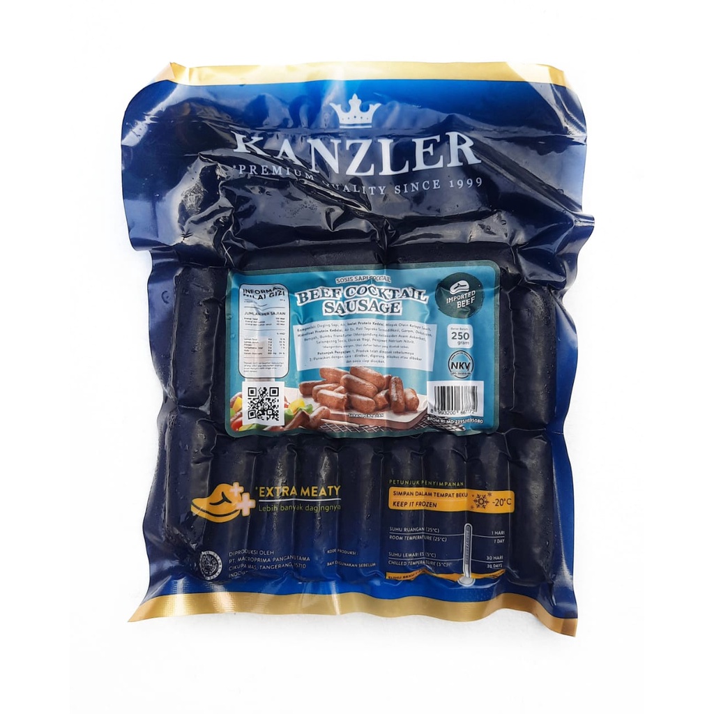 Jual Kanzler Beef Cocktail Sausage Sosis Sapi Gram Isi Sekitar