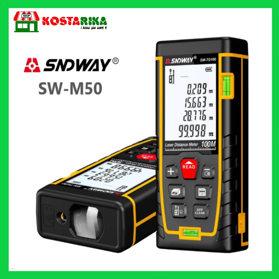 Jual KOSTARIKA SNDWAY Meteran Laser Digital Distance Laser Pengukur