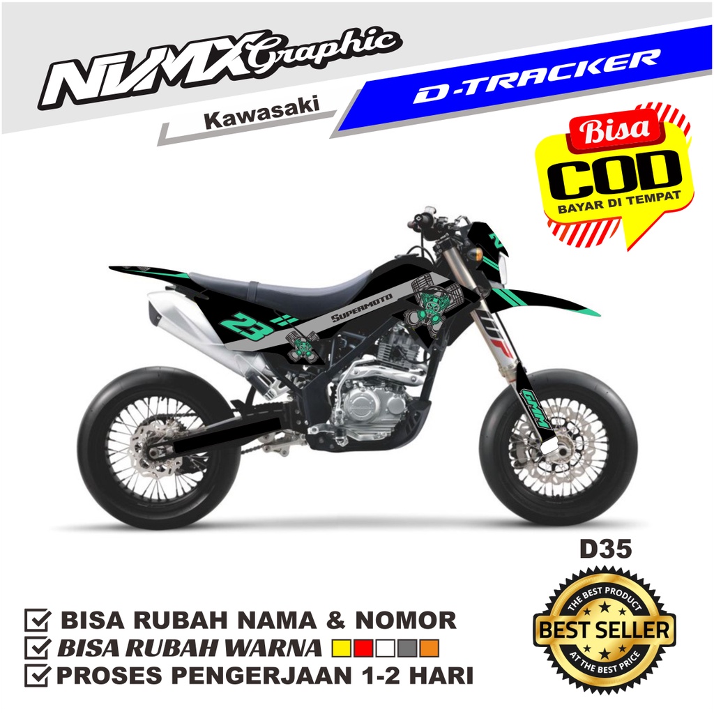 Jual STIKER DECAL FULL BODY DTRACKER KLX DTX FREE CUSTOM DESAIN DECAL