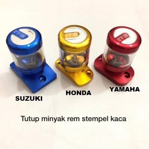 Jual Tutup Minyak Rem Depan Stempel Tabung Kaca Transparan Motor Honda