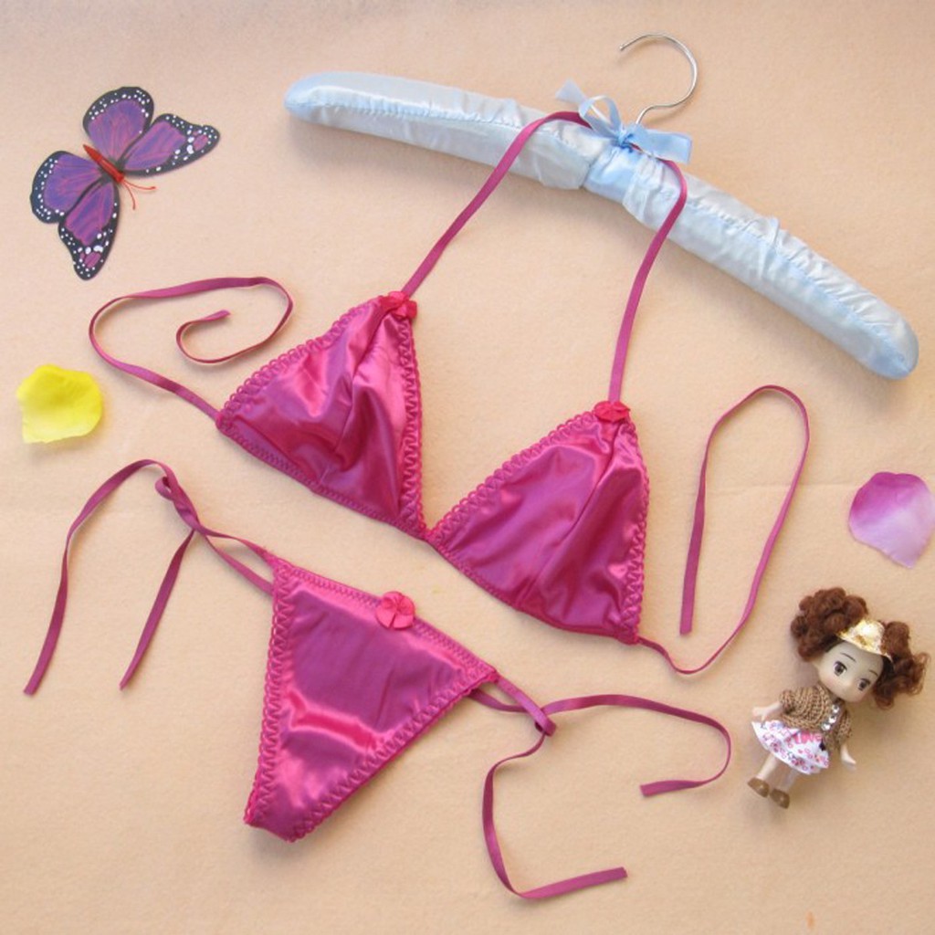 Jual COD Lingerie Set Bra Dan G String Wanita Sexy Tali Bikini B0510