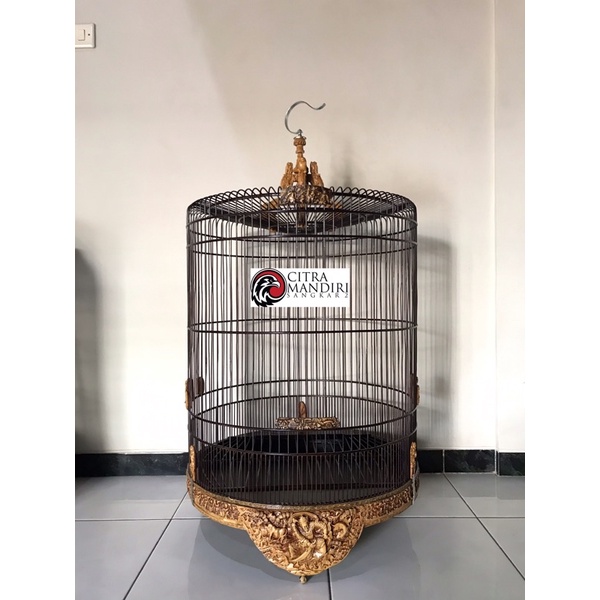 Jual Sangkar Kandang Burung Murai No Fiber Ukir Dewa Original