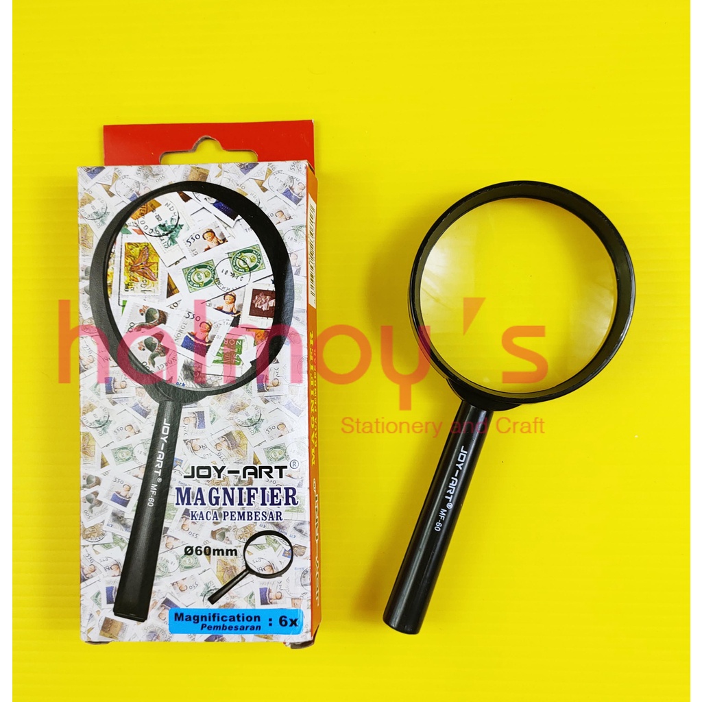 Jual KACA PEMBESAR MAGNIFYING GLASS MAGNIFIER JOY ART JOYKO 60 MM