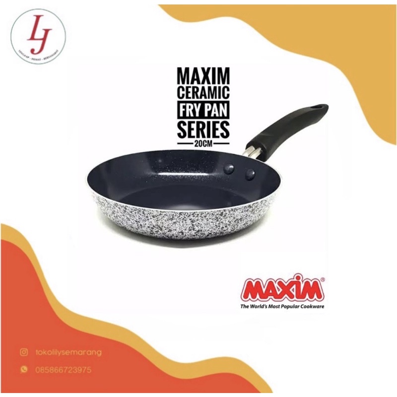 Jual MURAH Teflon Maxim Neostone Anti Lengket Fry Pan 20 22 24 26 28