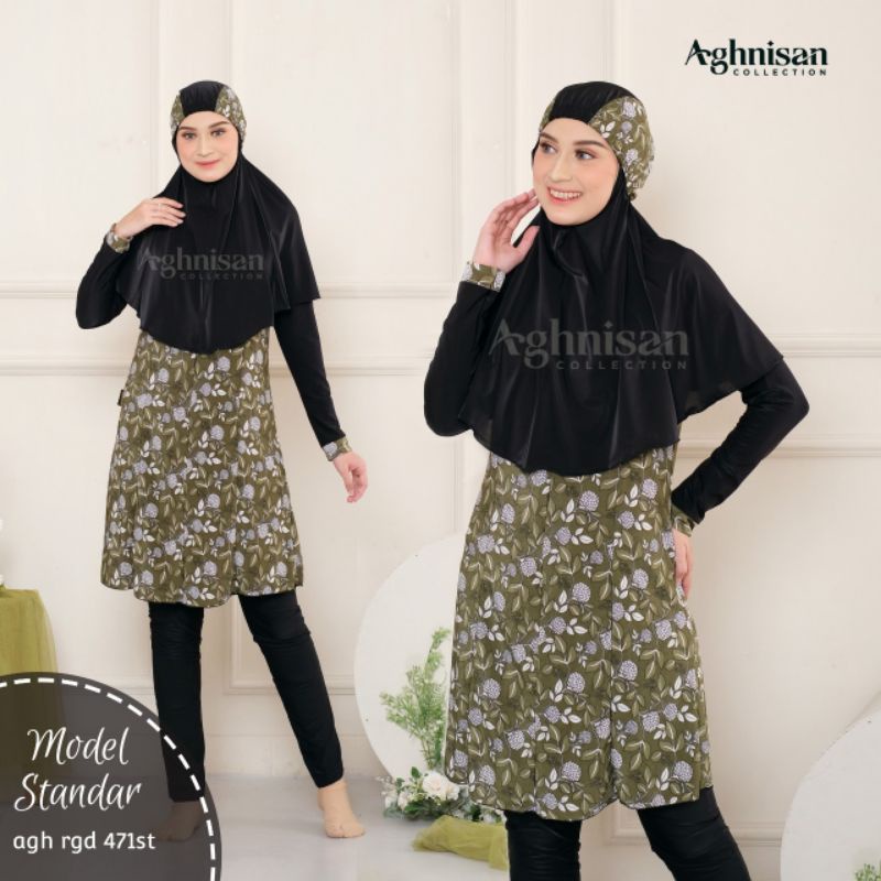 Jual Baju Renang Wanita Dewasa Muslim Aghnisan Standar Motif Syari