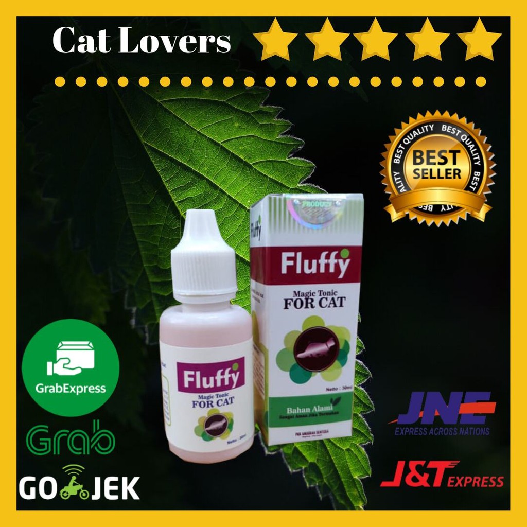 Jual Fluffy Obat Kutu Kucing Scabies Bulu Rontok Jamuran Luka