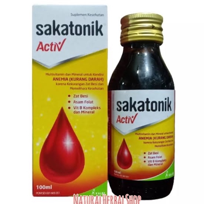 Jual SAKATONIK LIVER ACTIV 100ML CAIRAN PENAMBAH ZAT BESI VITAMIN B