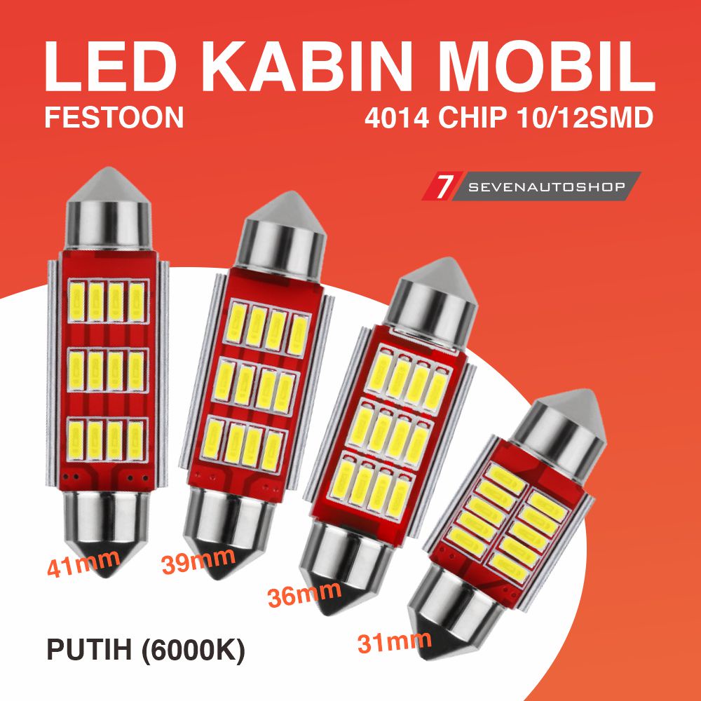 Jual Lampu Led Plafon Kabin Cabin Festoon Mm Mm Mm Mm Smd