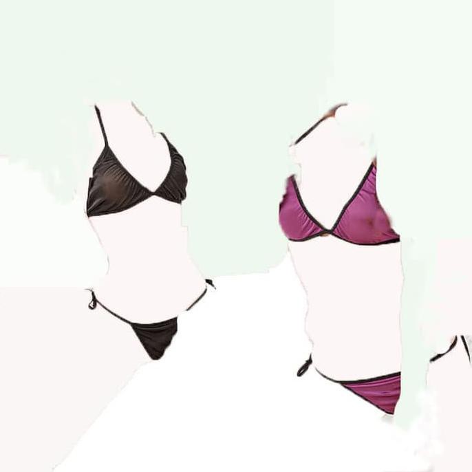 Jual Sexy Bra Lingerie Bikini Tali Bra G String Mini Set B027 Hitam