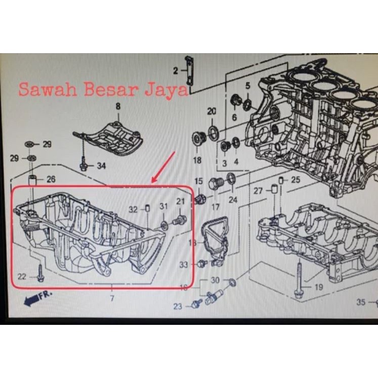 Jual Oil Pan Bak Carter Karter Oli Honda Civic Fd Fd Cc