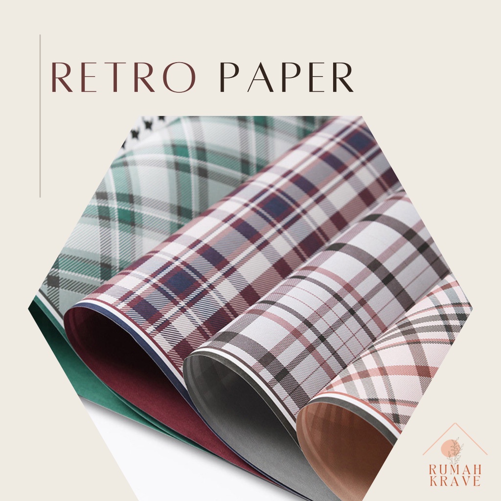 Jual Rumah Krave Retro Cellophane Wrapping Paper Kertas Bunga Buket