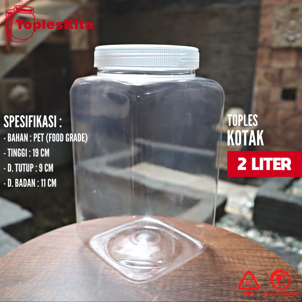 Jual Toples Plastik Kotak Cupang Liter Shopee Indonesia