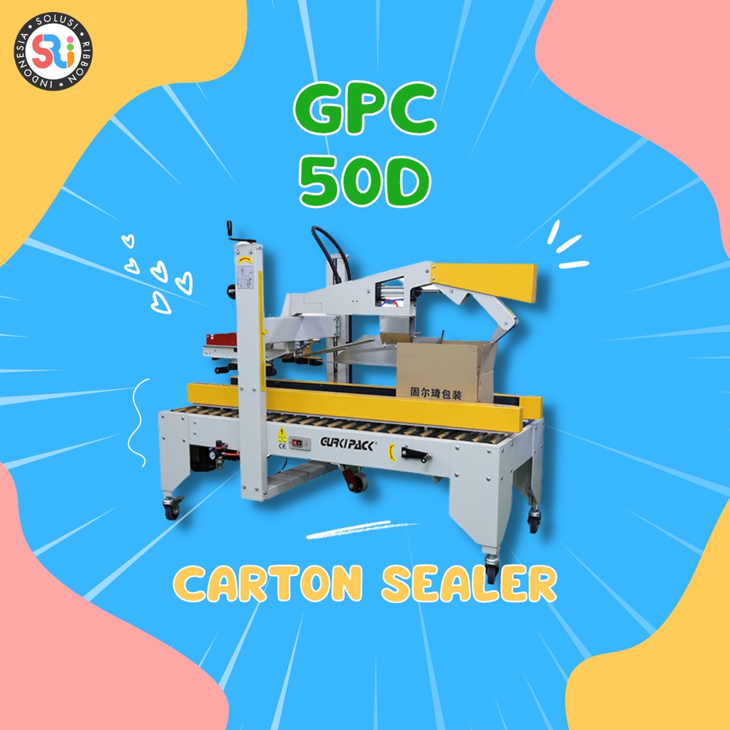 Jual Mesin Carton Sealer GPC 50D Pengemas Karton Mesin Lakban Kardus