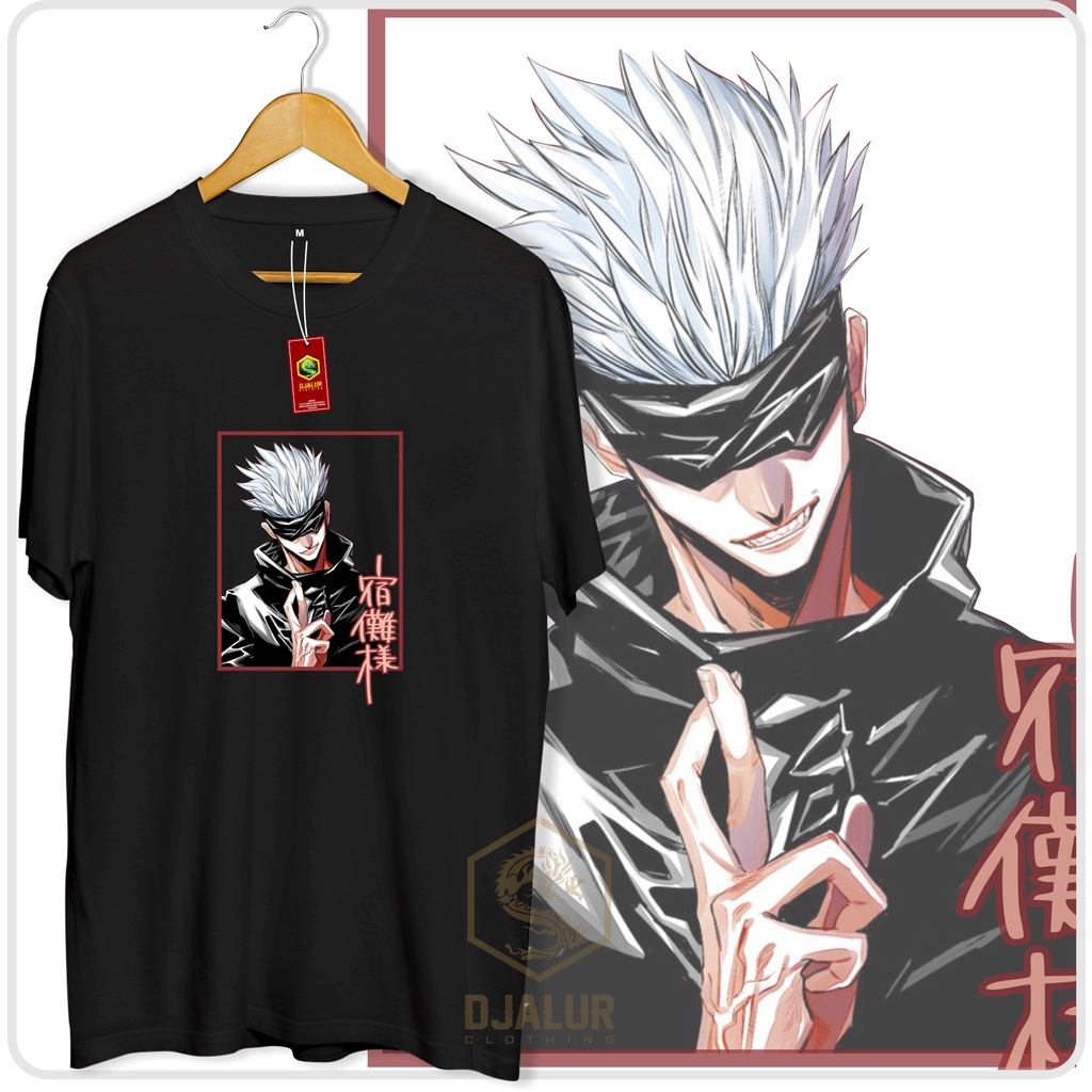 Jual Kaos Gojo Satoru Jujutsu Kaisen Kaos Distro Anime Pria Wanita