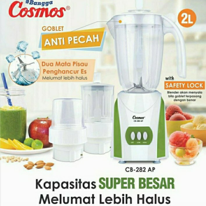 Jual Cosmos Blender Cb Ap Gelas Mika Plastik Liter Dry Mill