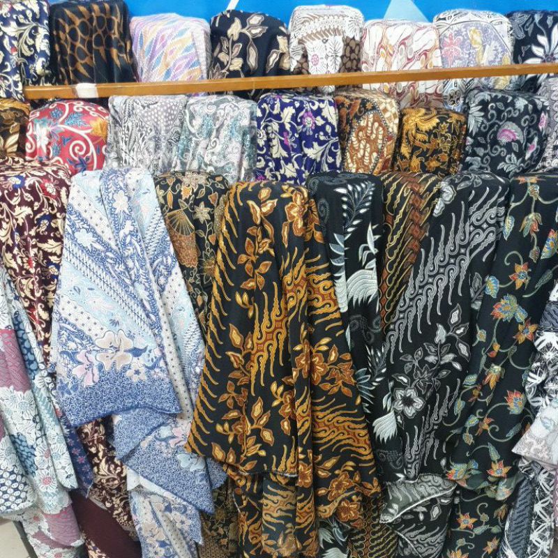 Jual Kain Batik Halus Printing Meteran Tanah Abang Ecer Grosir