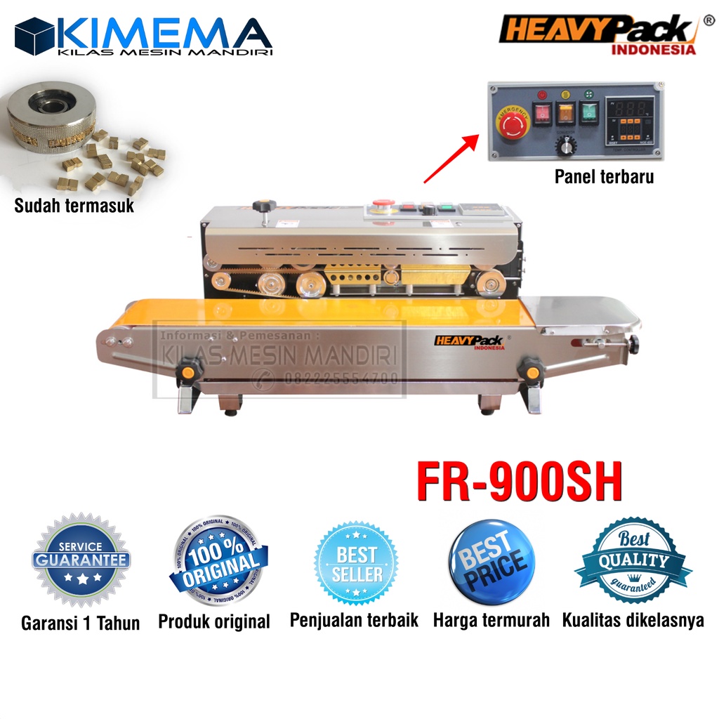 Jual Fr Sh Heavypack Continuous Band Sealer Mesin Press Segel