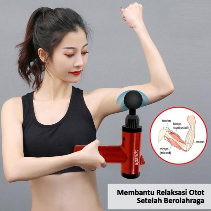 Jual Alat Pijat Getar Portable Fascial Massage Gun Mini Terapi