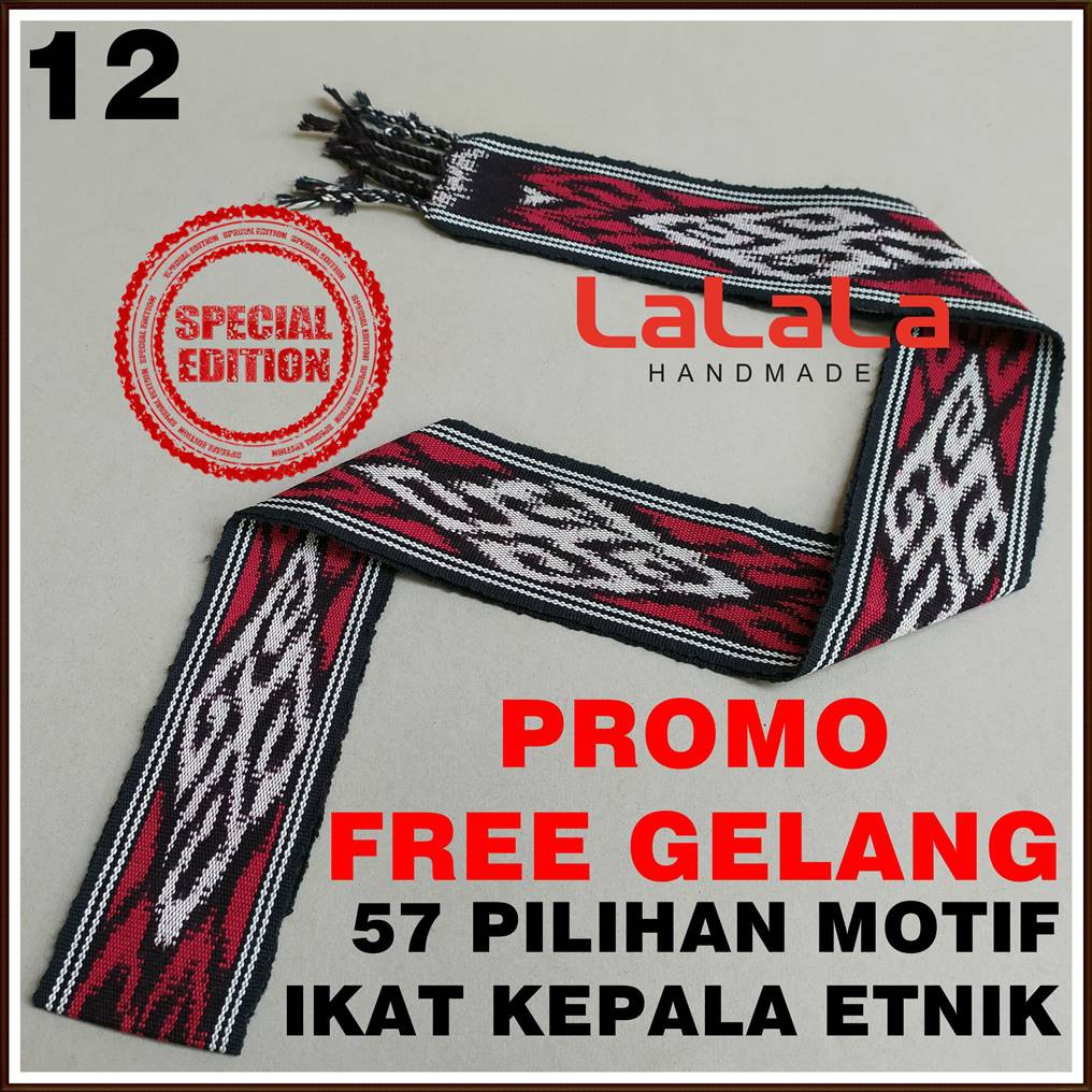 Jual Ikat Kepala Tenun Etnik Motif Dayak Kalimantan Toraja Nusa Sumba