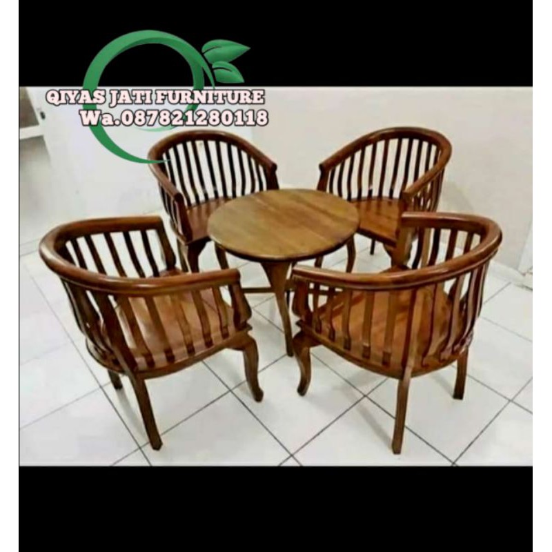 Jual Kursi Teras Kayu Jati TIPE TAMU BETAWI HARGA MURAH Shopee Indonesia