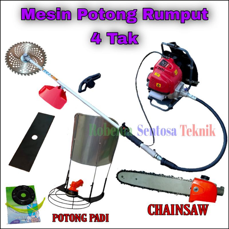 Jual Mesin Potong Rumput Tak Model Honda Gx Komplit Chainsaw