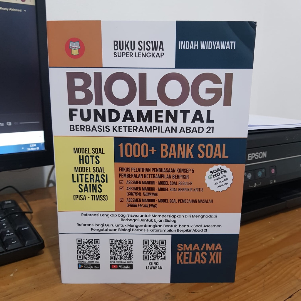 Jual BUKU BIOLOGI FUNDAMENTAL 1000 BANK SOAL SMA MA KELAS 12 YRAMA